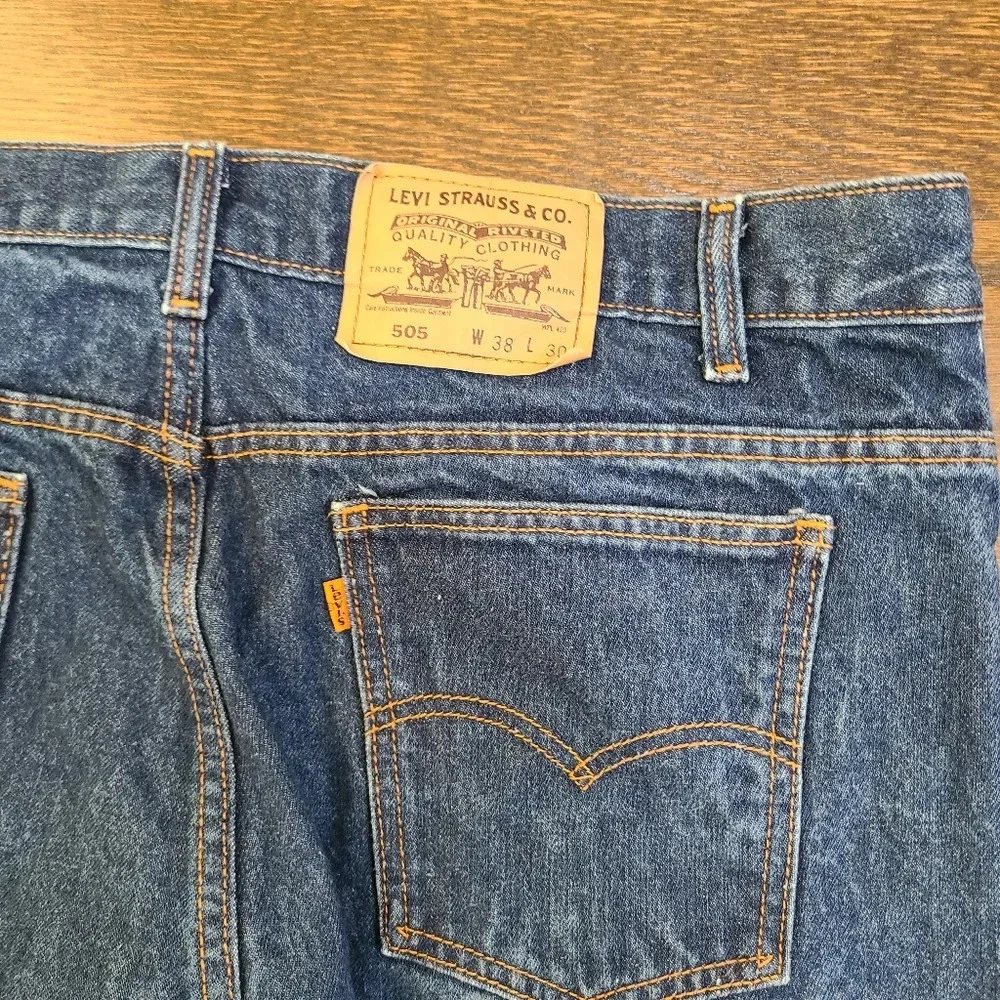 Levi's 505 mens jeans sz.38×30 orange tab